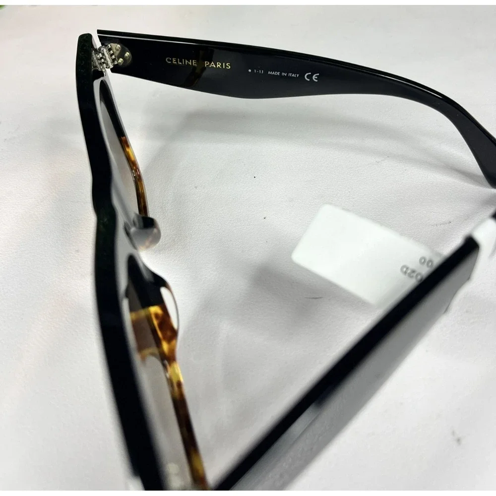 CELIINE CL4004IN 05K Women Black Square Polarized Sunglasses 50-22-150